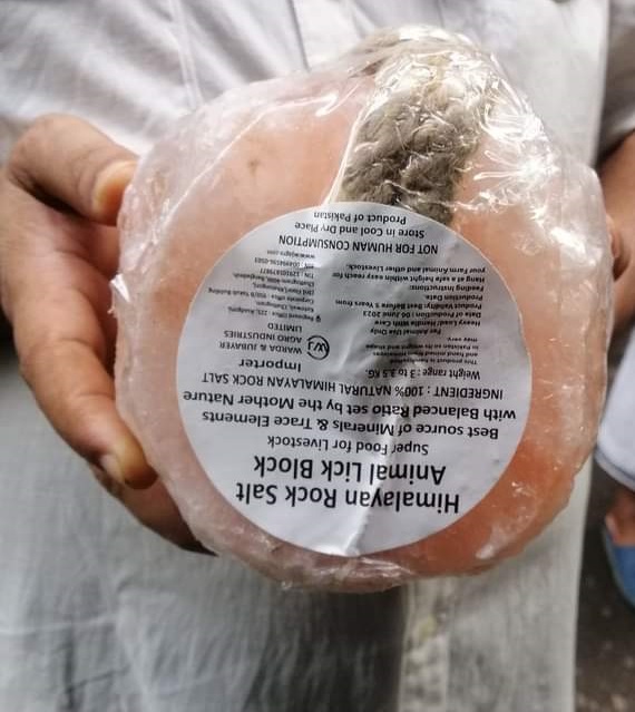 Pink Mineral Animal Licks (Rock Salt for Animal) -3 to 3.5 KG Round Block